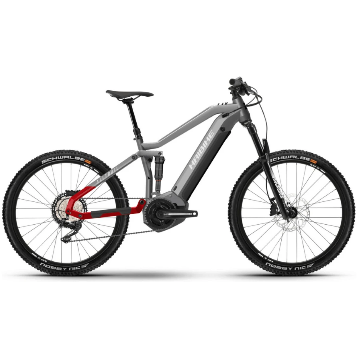 HAIBIKE ALLTRAIL 5 27.5 Harmaa/Punainen Sähköpyörä 2022