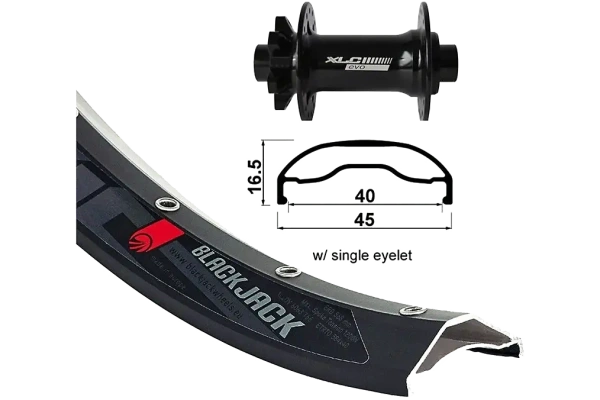 XLC Wheel Rodi Ready 40 27,5″ Kiekko Eteen