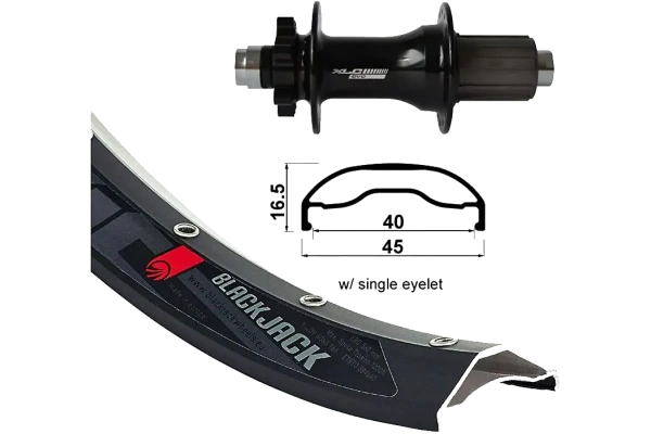 XLC Wheel Rodi Ready 40 27,5″ Kiekko Taakse