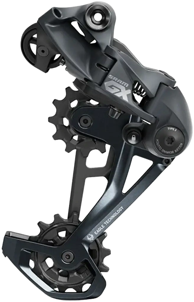 SRAM Takavaihtaja GX Eagle 12 vaihdetta pitkähäkki Lunar Grey graphics