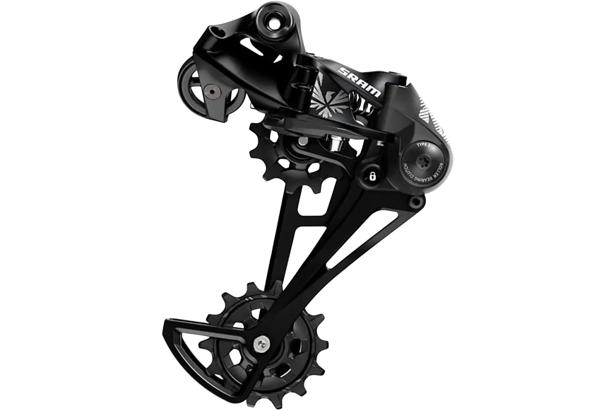SRAM Takavaihtaja NX Eagle 12 vaihdetta pitkähäkki musta Grey graphics