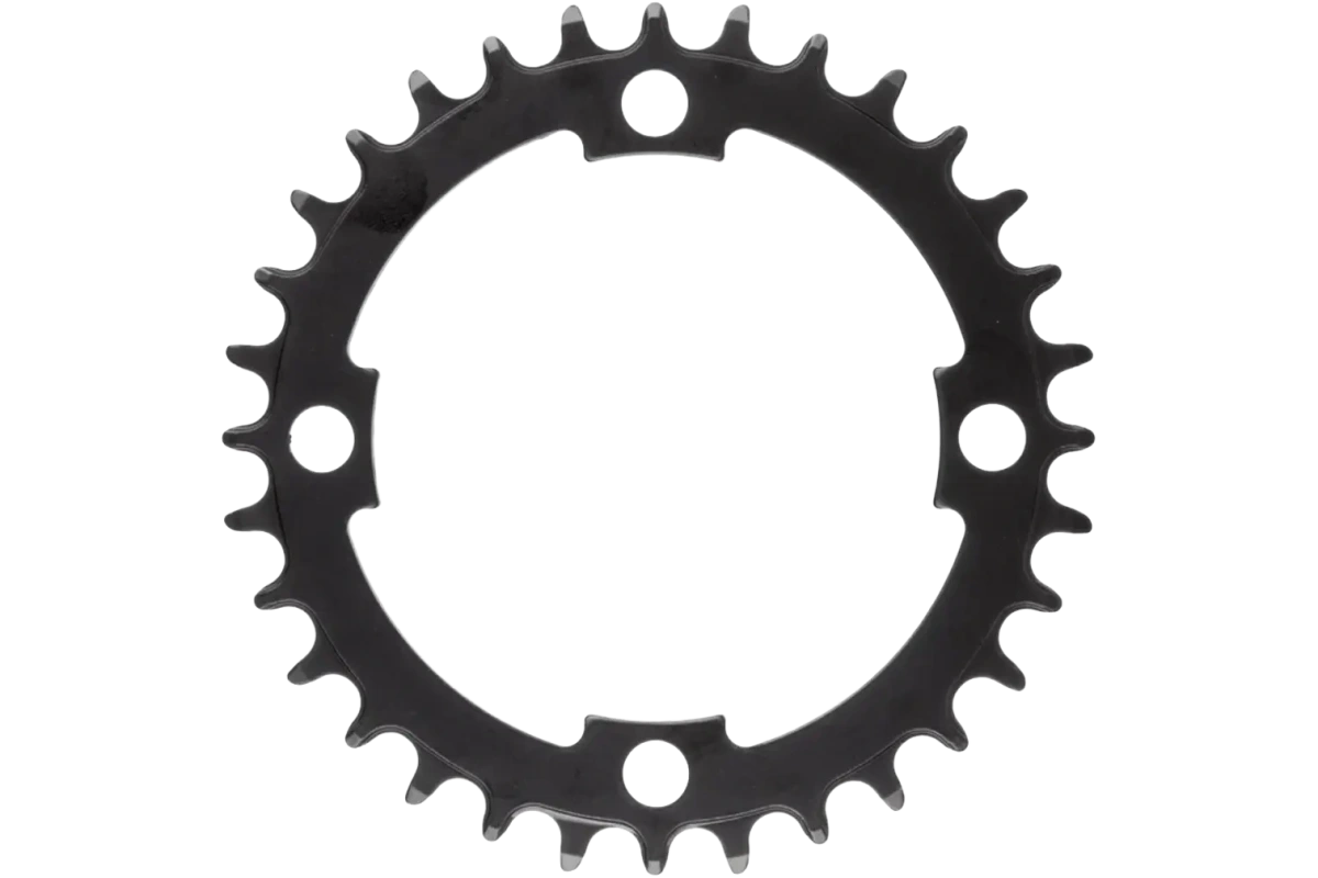 Eturatas Chainwheel E-bike, 34h, Narrow wide,BCD104, teräs, musta