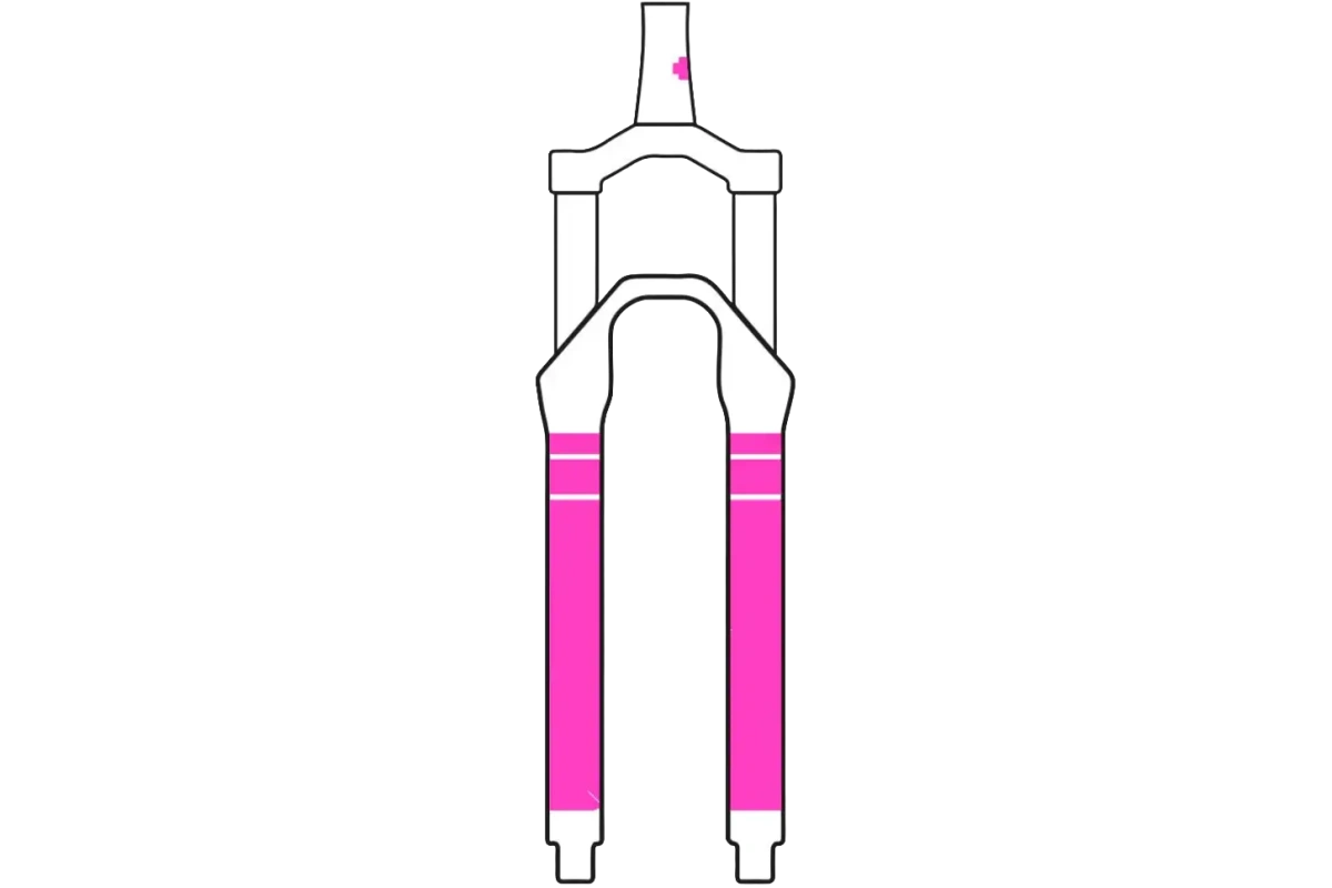 MUC-OFF Fork protector Fork Kit Color salama