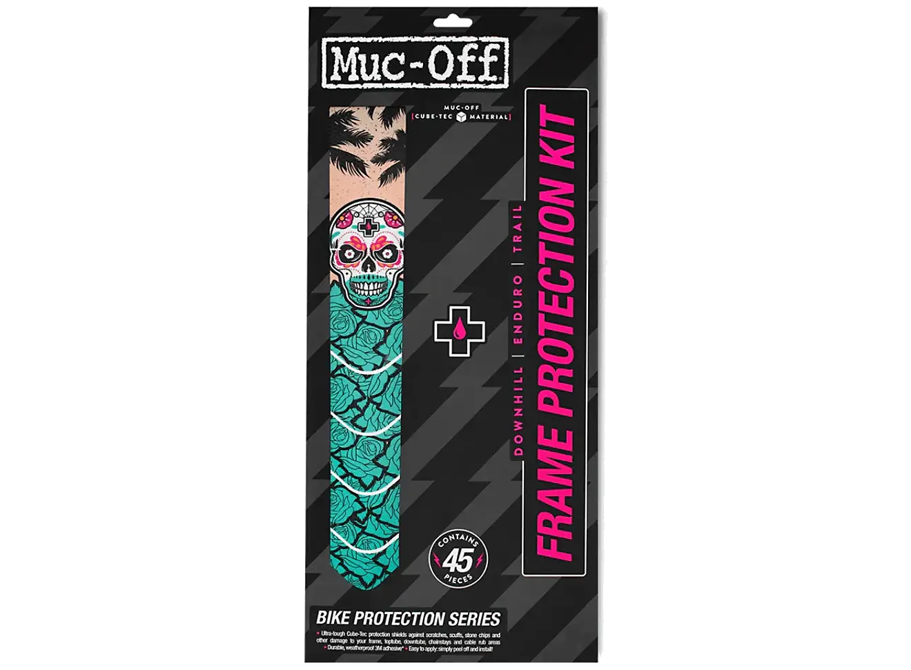 MUC-OFF Frame protector DH/ENDURO/TRAIL kit - Runkosuoja-setti - Color: Day Of The Shred
