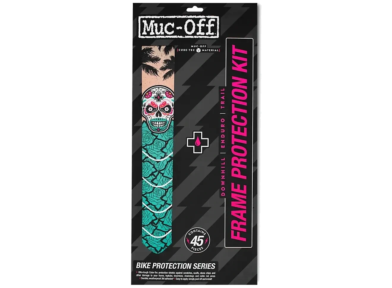 MUC-OFF Frame protector DH/ENDURO/TRAIL kit - Runkosuoja-setti - Color: Day Of The Shred