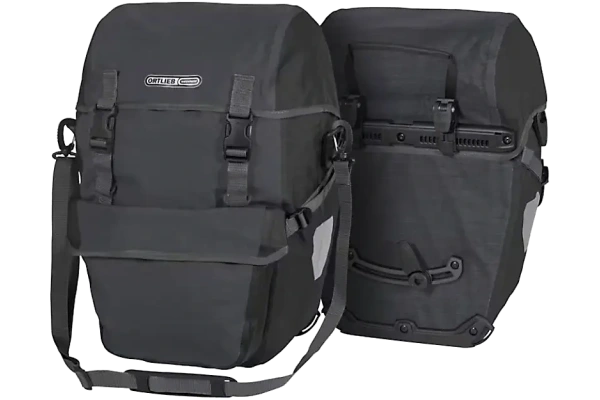 ORTLIEB BIKE-PACKER PLUS MUSTA SIVULAUKKU VESITIIVIS, PARI