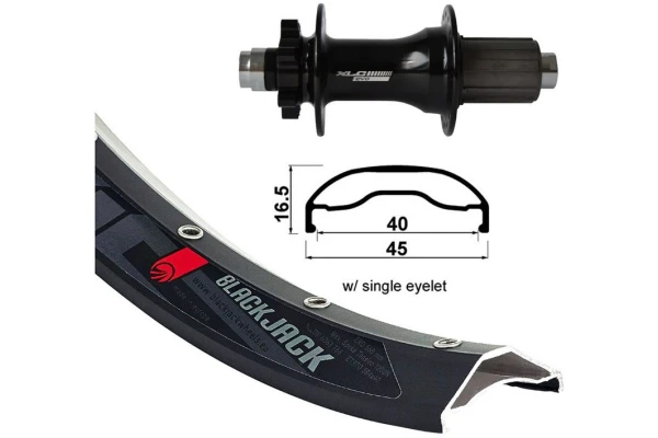 XLC Wheel Rodi Ready 40 27,5" Kiekko Taakse