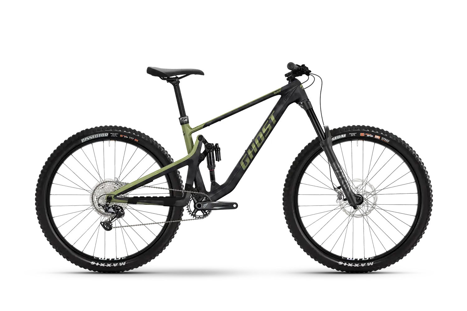 GHOST Riot Trail CF/LC 150/140 Pro BLK / GRN