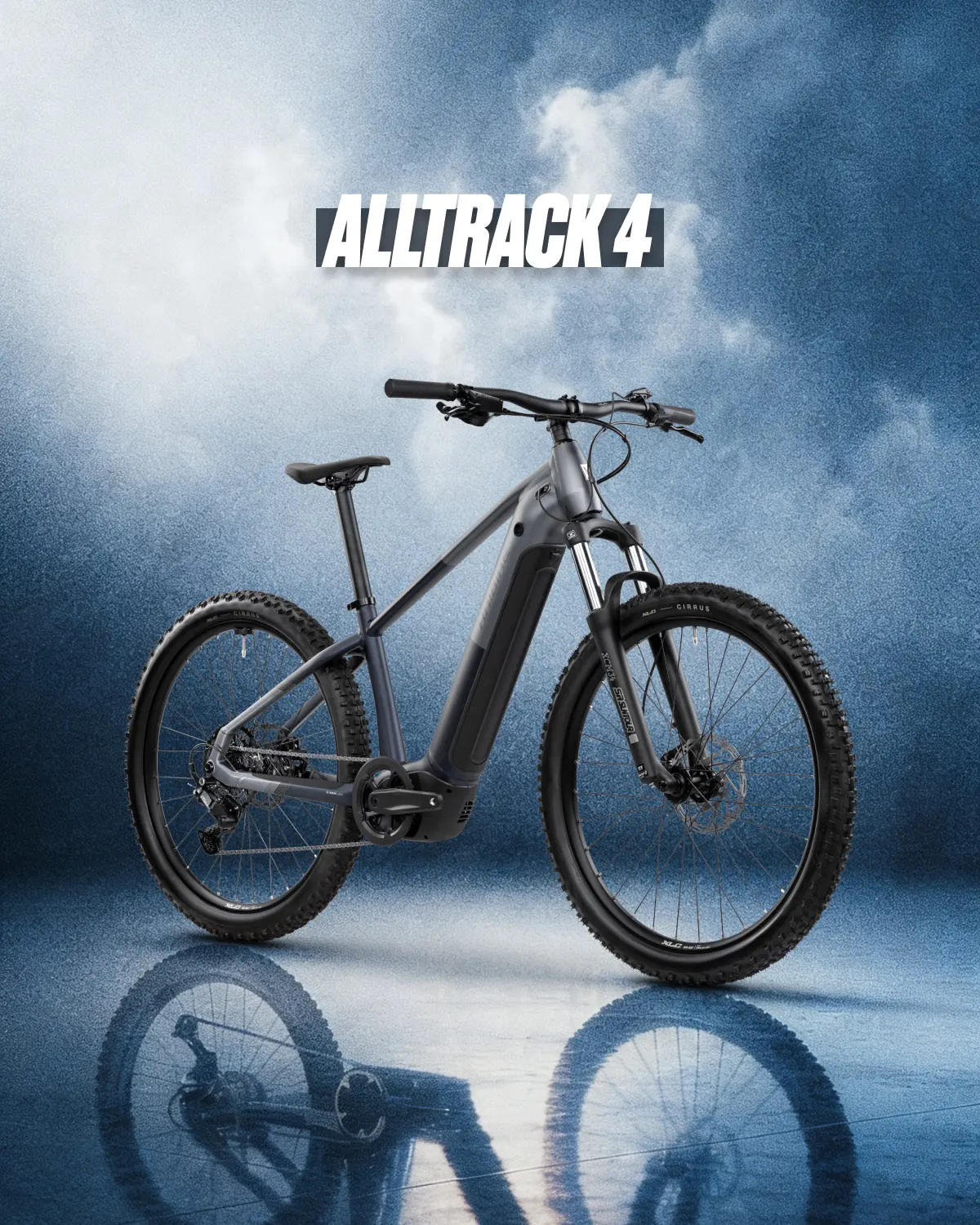 Haibike Alltrack 4 studio esittelykuva sähköpyörästä
