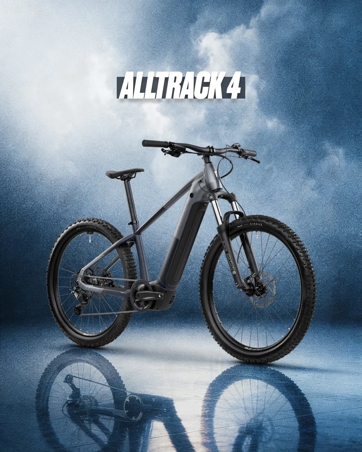 Haibike Alltrack 4 studio esittelykuva sähköpyörästä