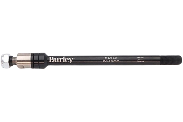 BURLEY 12x1.0 lastenkuljetusperäkärryn läpiakseliadapteri 158-174 mm