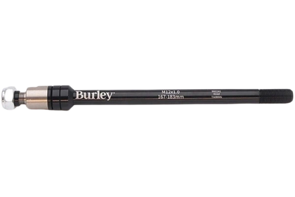 BURLEY 12x1.0 lastenkuljetusperäkärryn läpiakseliadapteri 167-183 mm