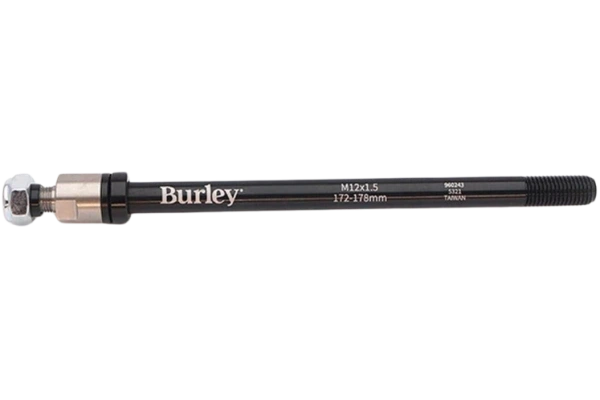 BURLEY 12x1.5 lastenkuljetusperäkärryn läpiakseliadapteri 172-178 mm