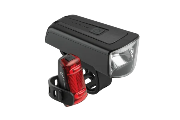 USB ladattavat sekä paristokäyttöiset valot <sup>(6)</sup>